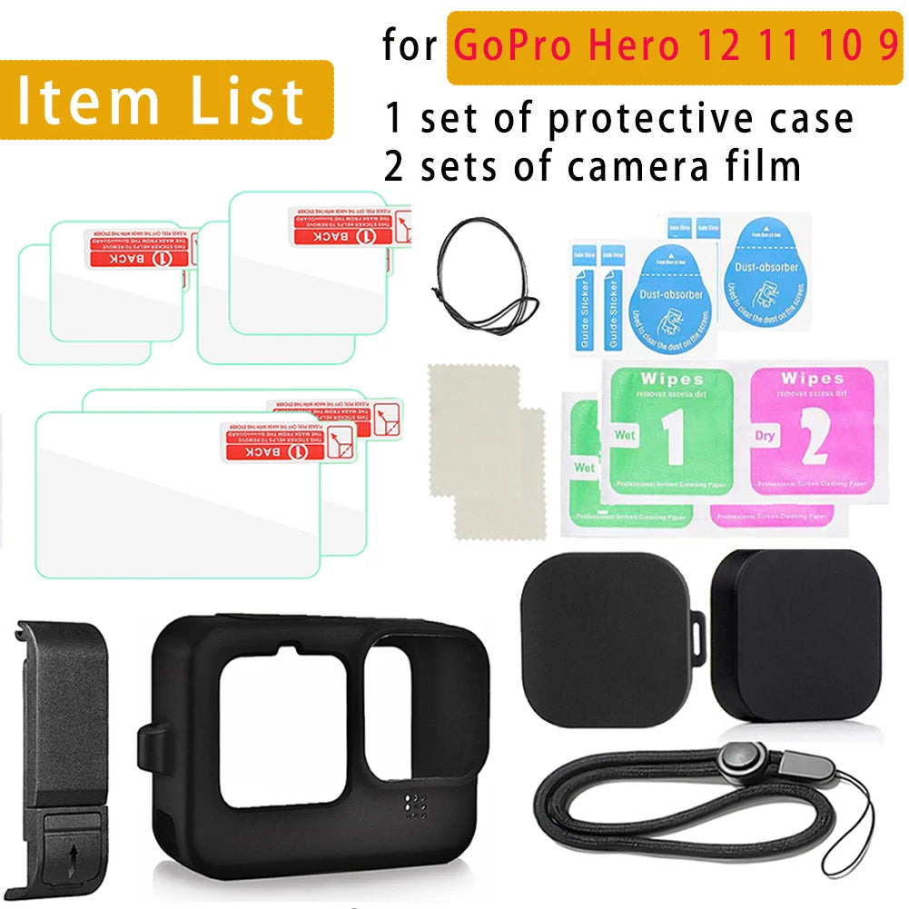 funda de silicona para camara GoPro Hero 13 12 11 10 9