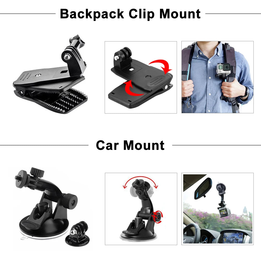 Accesorios para GoPro Hero 13 12 11 10 9 8 7 6 5 4