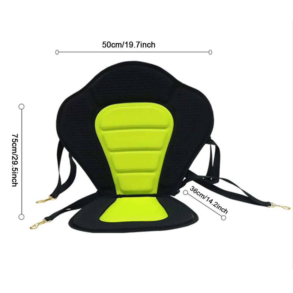 Asiento de tabla de remo de kayak Asiento de respaldo ajustable con bolsa de almacenamiento Asiento de respaldo antideslizante para botes de remos Pesca Canoa