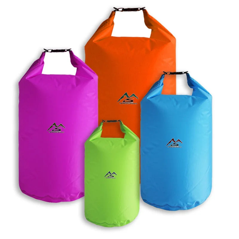 Bolsa seca impermeable para acampar a la deriva 5L10L20L40L70L Trekking Natación Rafting Kayak River Trekking Pesca Bolsa de agua al aire libre