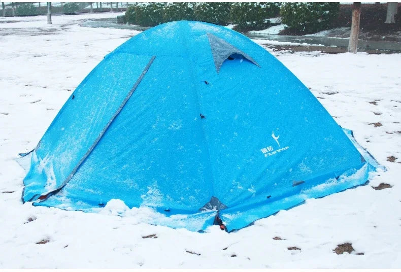 Tienda Camping Al Aire Libre Dobles Capas Varillas De Aluminio Anti Nieve Ultraligero