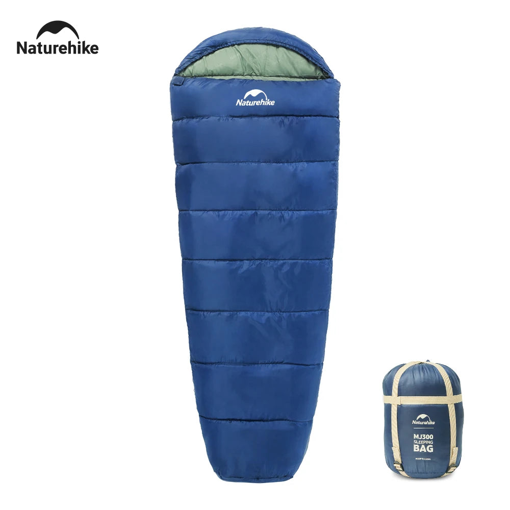 Saco de dormir para acampar, Naturehike - ultraligero, impermeable, de algodón, tipo momia, para las 4 estaciones, para mochileros, viajes al aire libre, senderismo