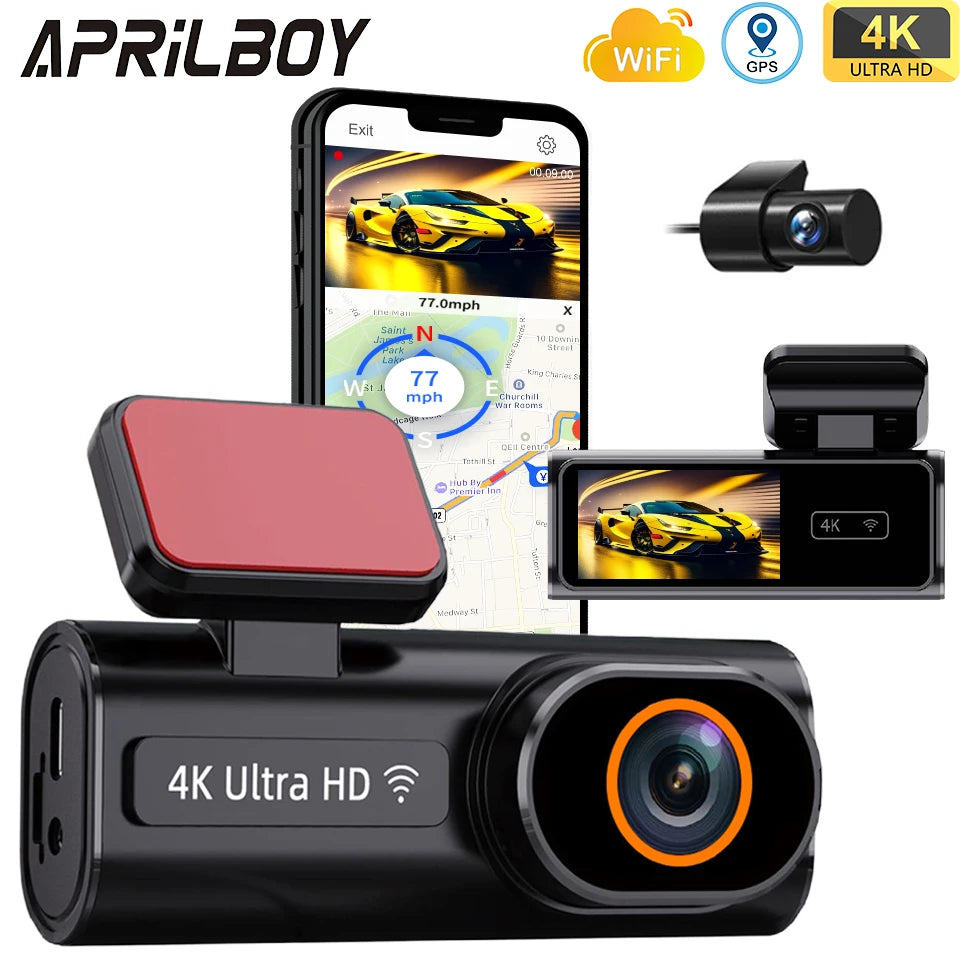 Mini camara pra auto DVR Lente dual delantera y trasera 1080P Cámara de visión nocturna