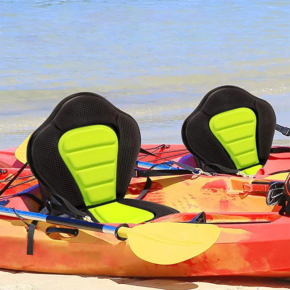 Asiento de tabla de remo de kayak Asiento de respaldo ajustable con bolsa de almacenamiento Asiento de respaldo antideslizante para botes de remos Pesca Canoa