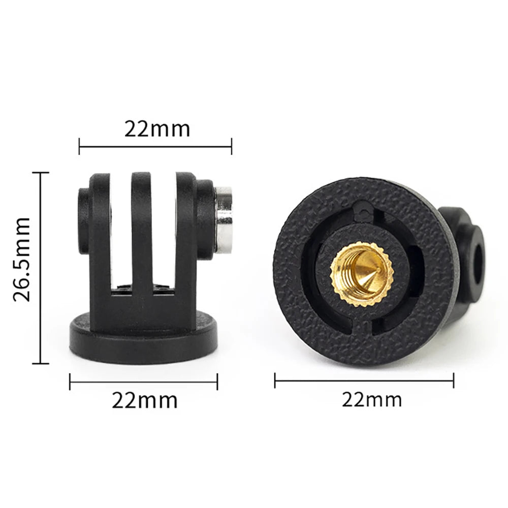 Tripod Adapter Mounts for Gopro 13 12 11 10 9 8 7 1/4-20 Screw Adapter for Go Pro DJI  EKEN H9R Yi Osmo Sjcam Camera Accessories