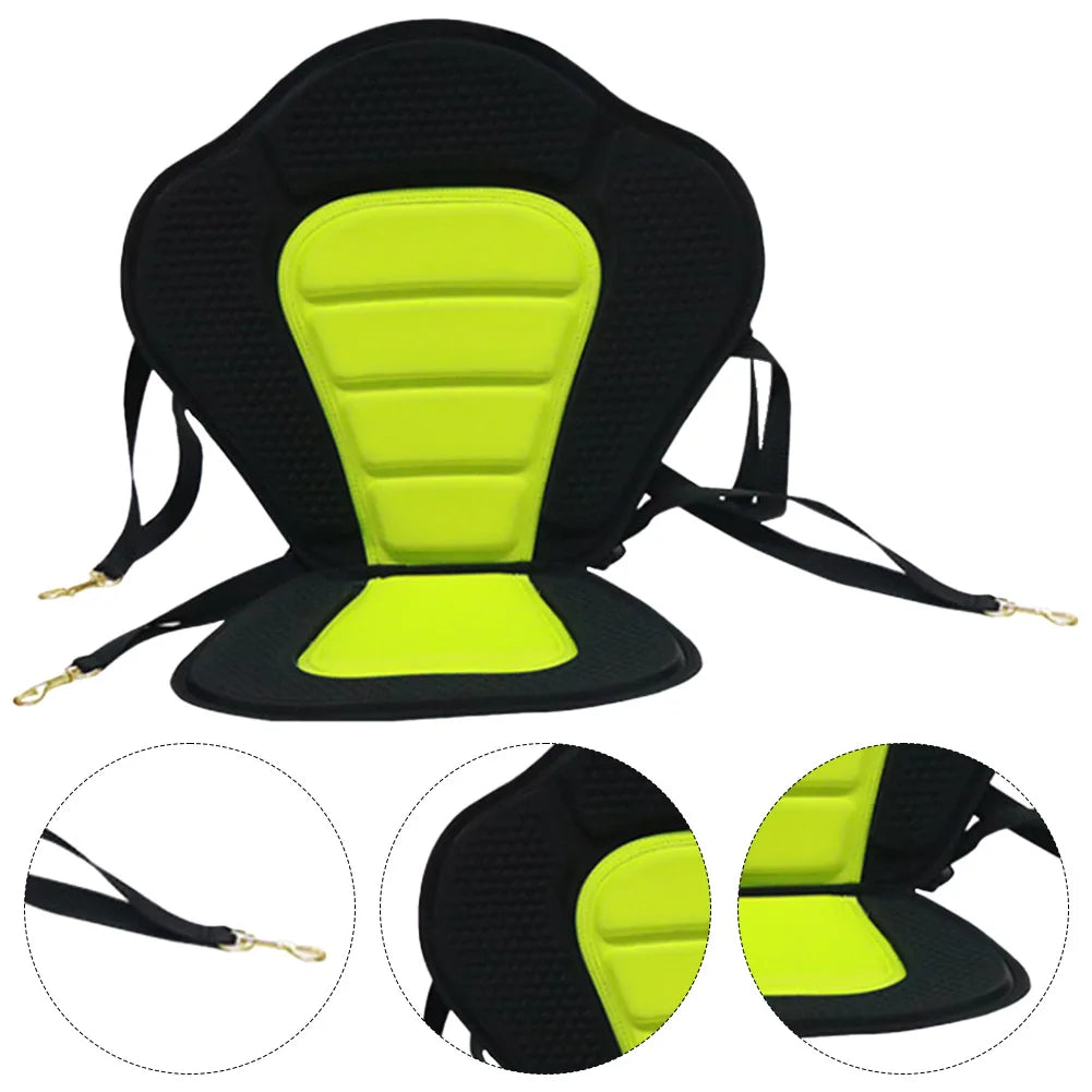 Asiento de tabla de remo de kayak Asiento de respaldo ajustable con bolsa de almacenamiento Asiento de respaldo antideslizante para botes de remos Pesca Canoa