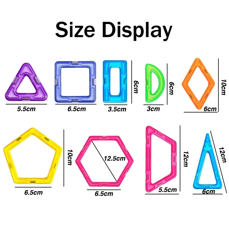 Bloques magneticos para construccion de figuras