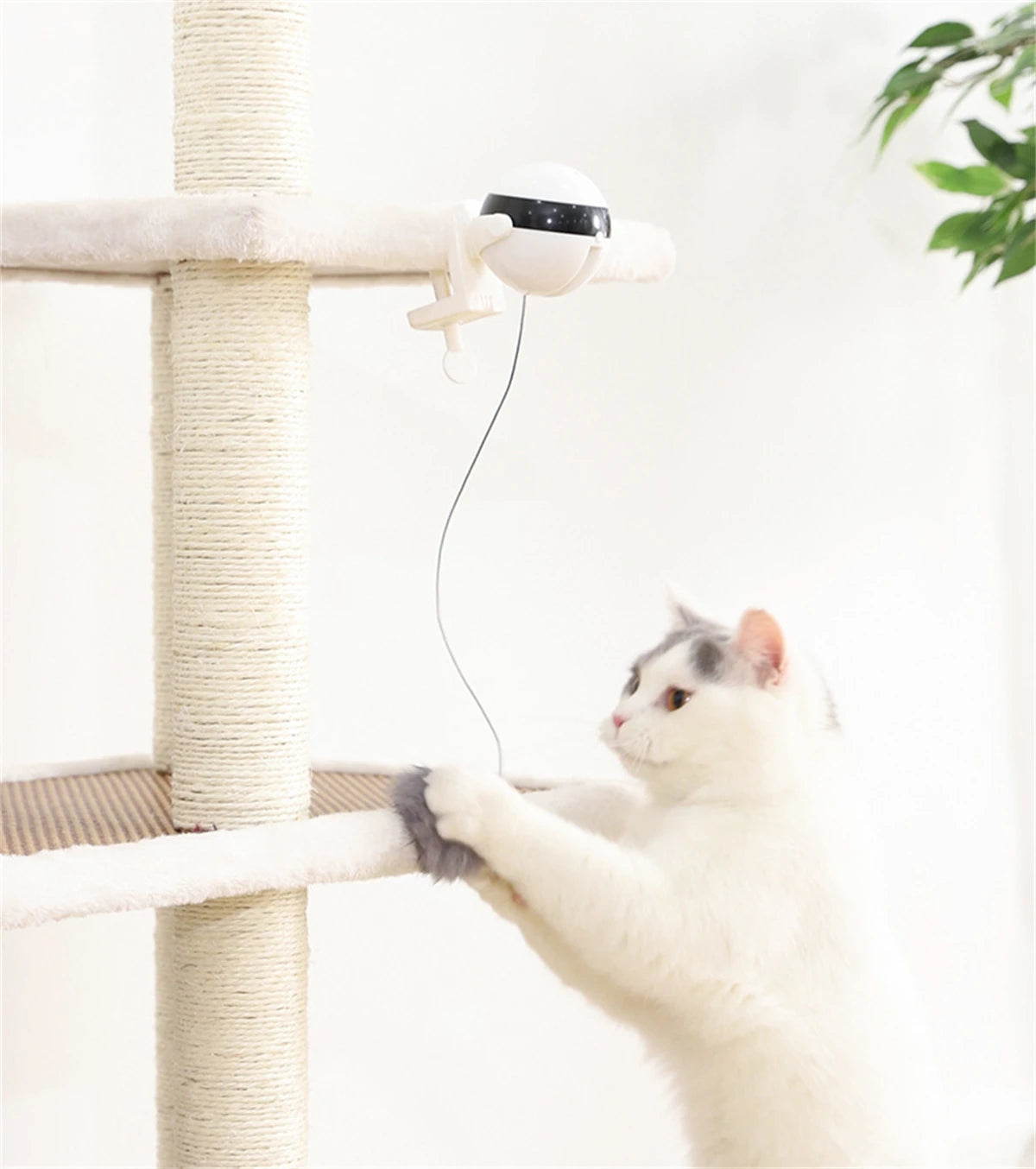 Juego giratorio interactivo para gatos ideal para potenciar el instinto de caza de tu mascotas