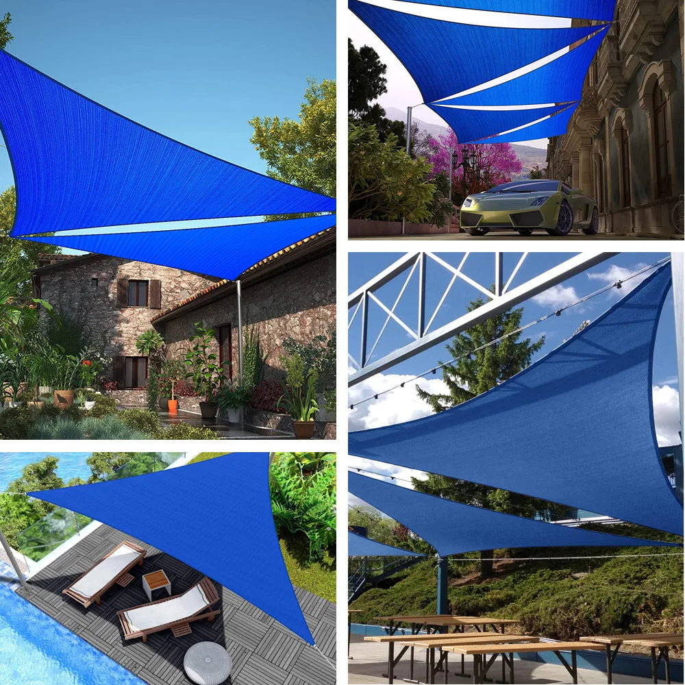 Toldo triangular solar de patio trasero impermeable Bloque UV