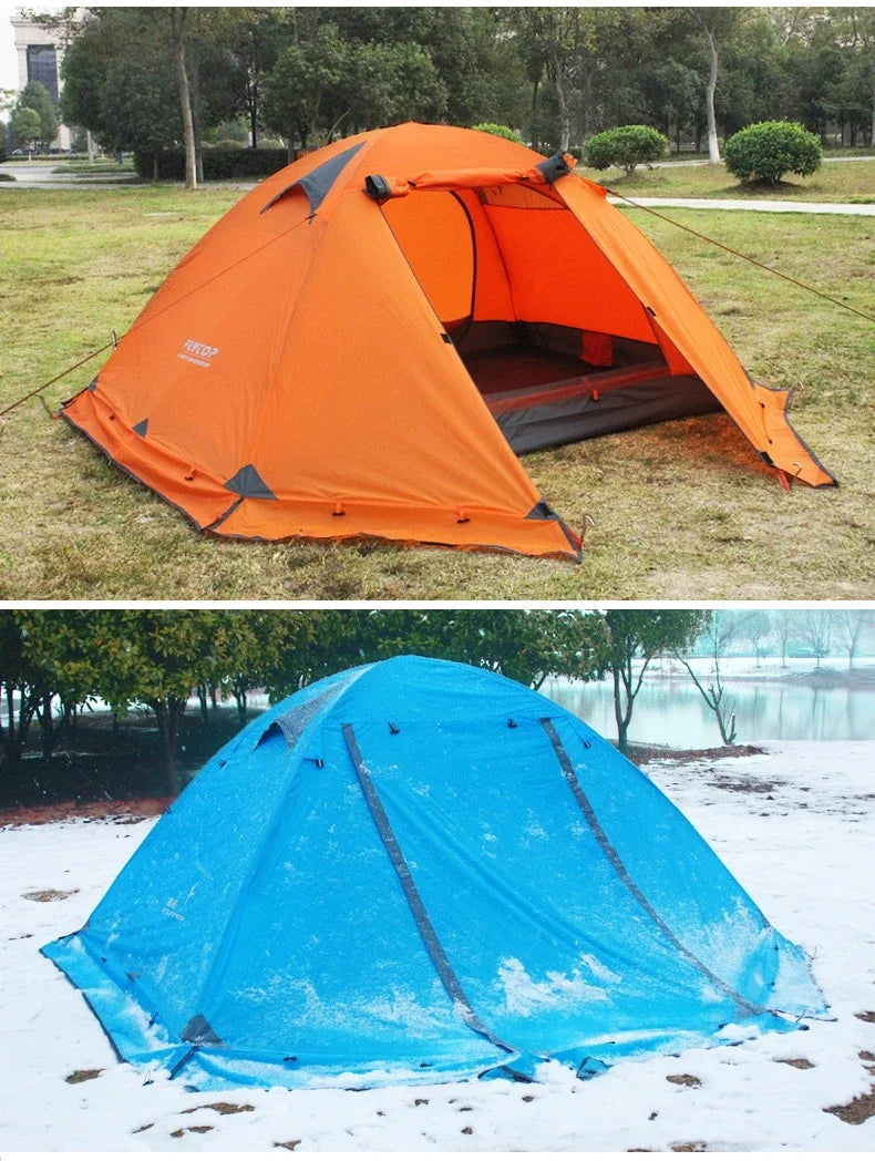 Tienda Camping Al Aire Libre Dobles Capas Varillas De Aluminio Anti Nieve Ultraligero