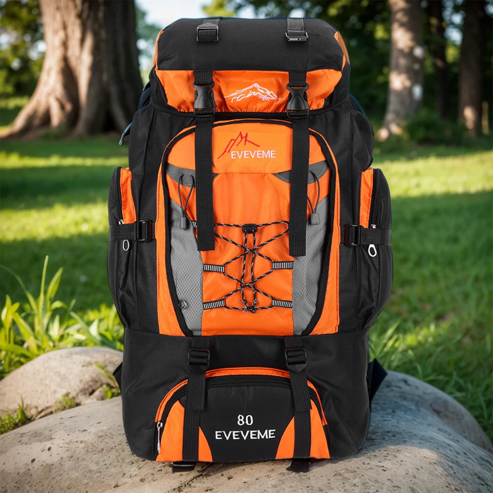 Mochila impermeable de 80 l para senderismo, acampada, trekking, mochila de gran capacidad, mochila de viaje para hombre, bolsa para deportes al aire libre y montañismo