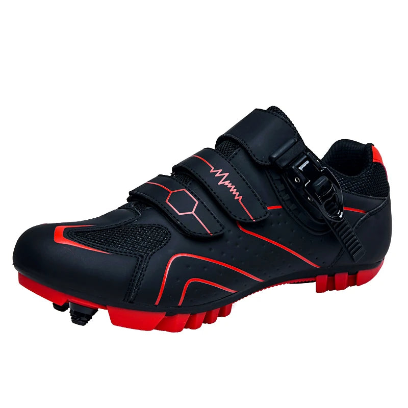 Zapatos de ciclismo de montaña Hebilla de trinquete rápida Compatible con el pedal del sistema SPD para interiores y exteriores