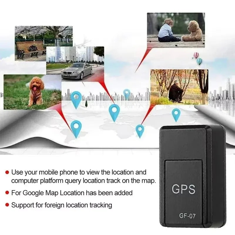 Mini GF 07 GPS Car Tracker Real Time Tracking Anti Theft Lost Locator Strong Magnetic Mount SIM Message Positioner