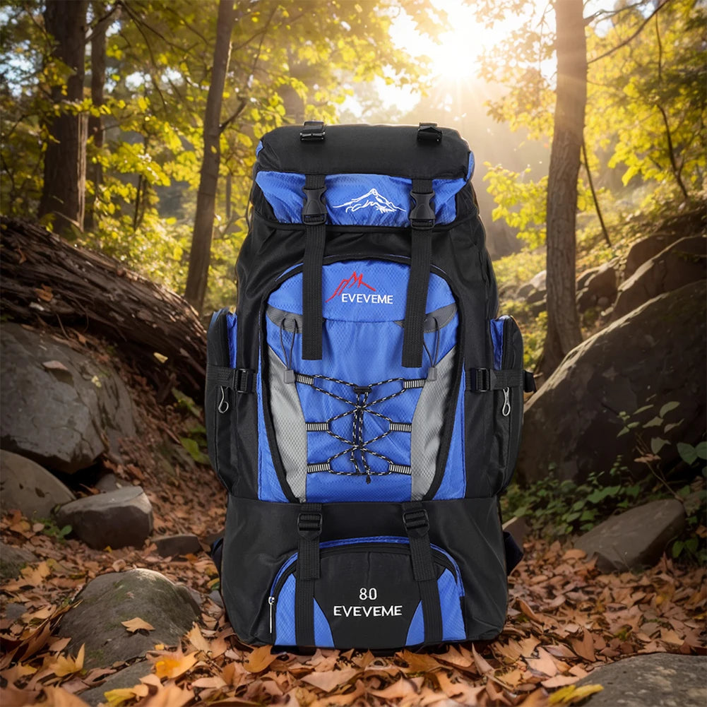 Mochila impermeable de 80 l para senderismo, acampada, trekking, mochila de gran capacidad, mochila de viaje para hombre, bolsa para deportes al aire libre y montañismo