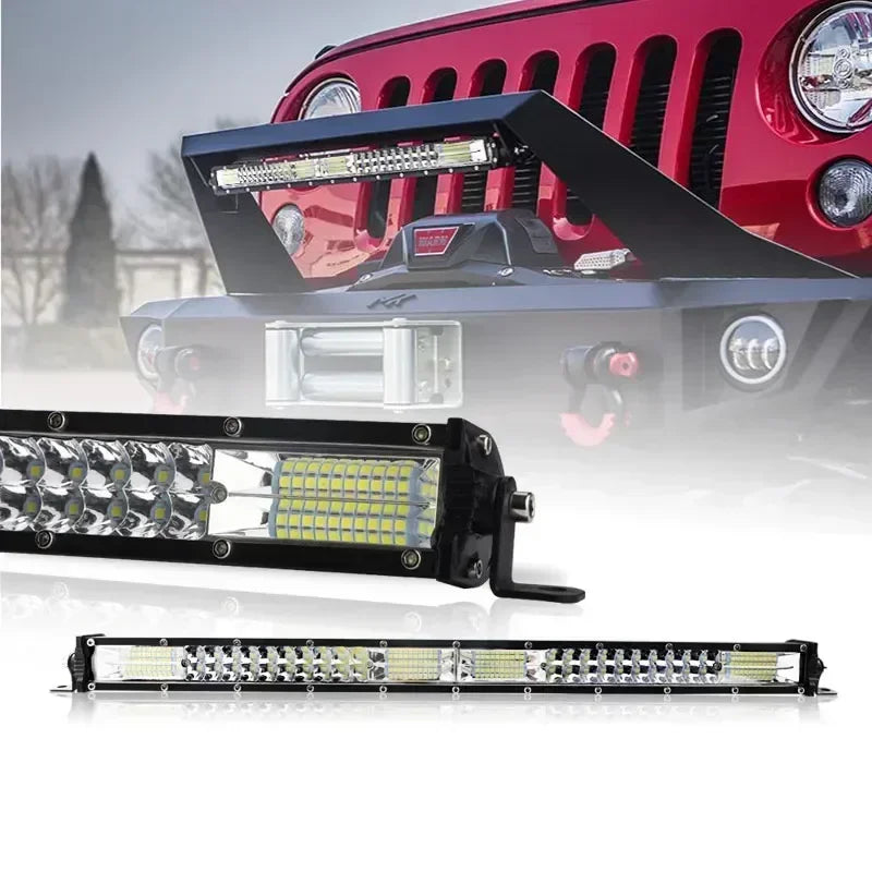 Slim 12D led light bar 20inch 10inch Spot Flood Combo Beam led bar For SUV 4X4 Off Road LED Work Lamp 12V 24V Auto Driving Light