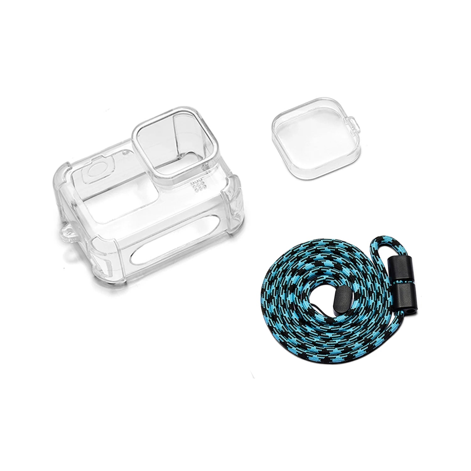 GoPro Hero 9 10 11 12 13, Carcasa de transporte protectora + tapa de lente, correa para GoPro Hero