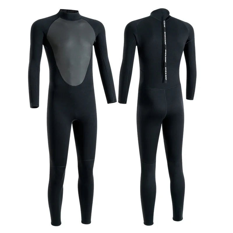 Trajes de neopreno de 3 mm para hombre, para buceo, surf, natación, trajes completos, para agua fría, para mantener el calor, con cremallera, para deportes acuáticos, traje de buceo completo