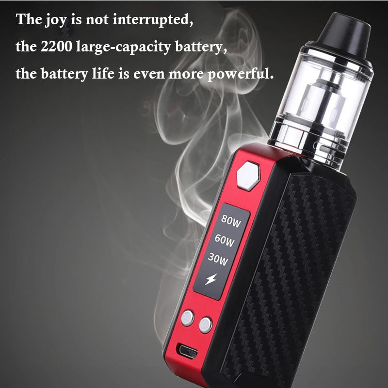 Vaper 80W Box Mod Kit 2200mAh Battery 2.5ml