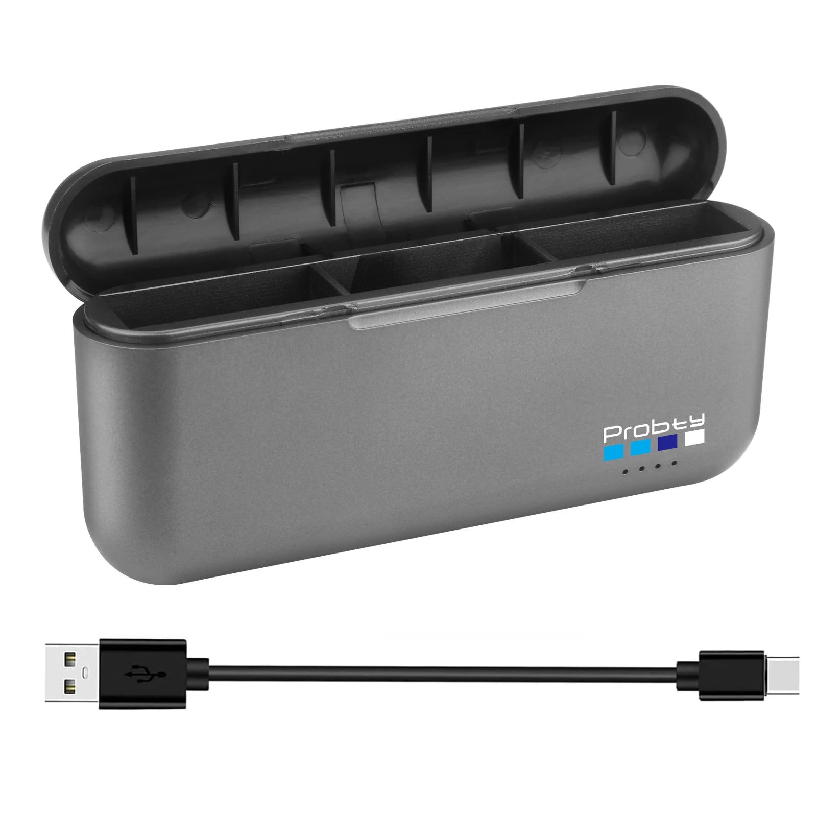 Batería Endurance de 1850 mAh para GoPro Hero 12 11 10 9 Caja de carga de 3 Baterias