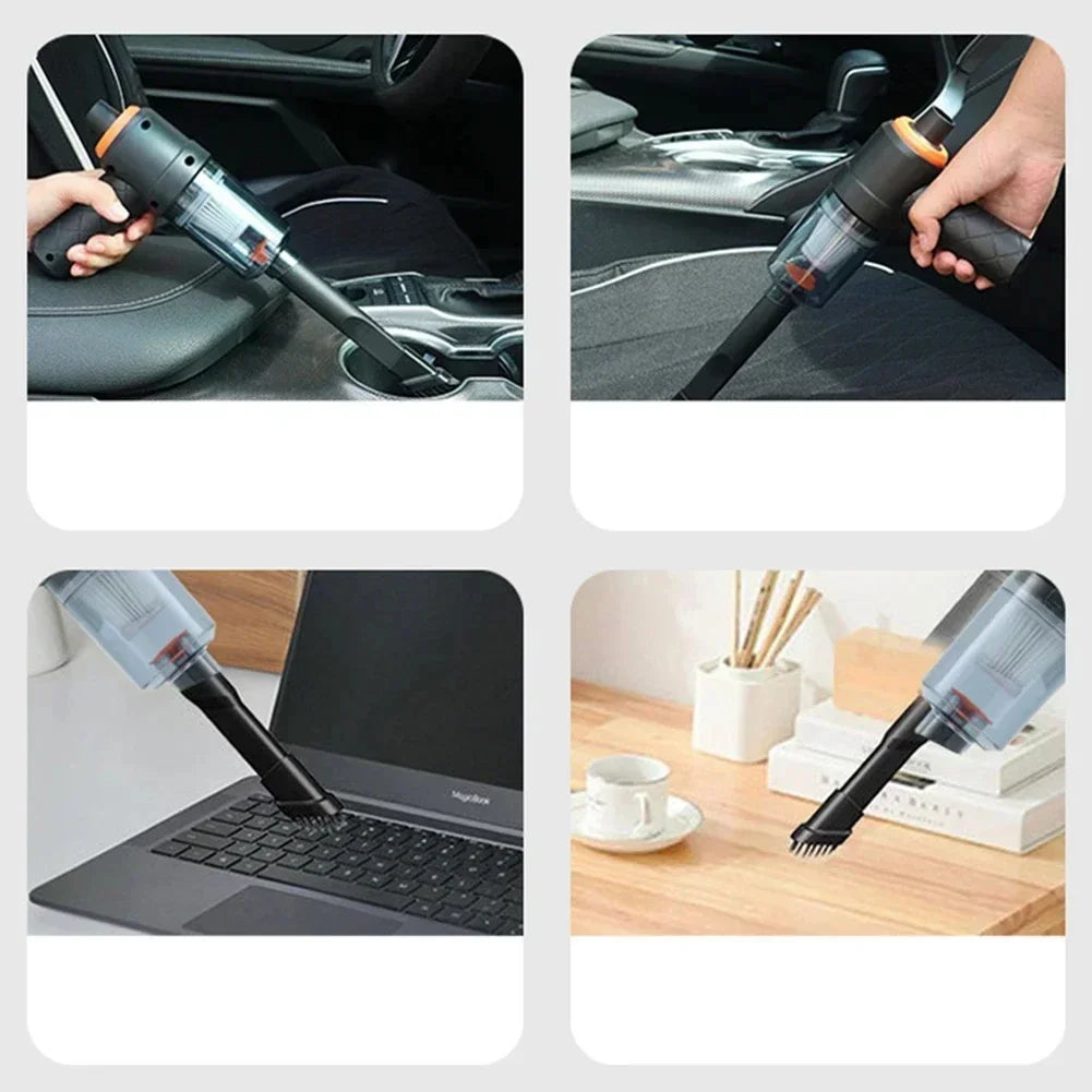 Car Wireless Vacuum Cleaner Portable Strong Suction Home Cleaning Equipment Handheld Dust Collector Mini Car Dust Blower