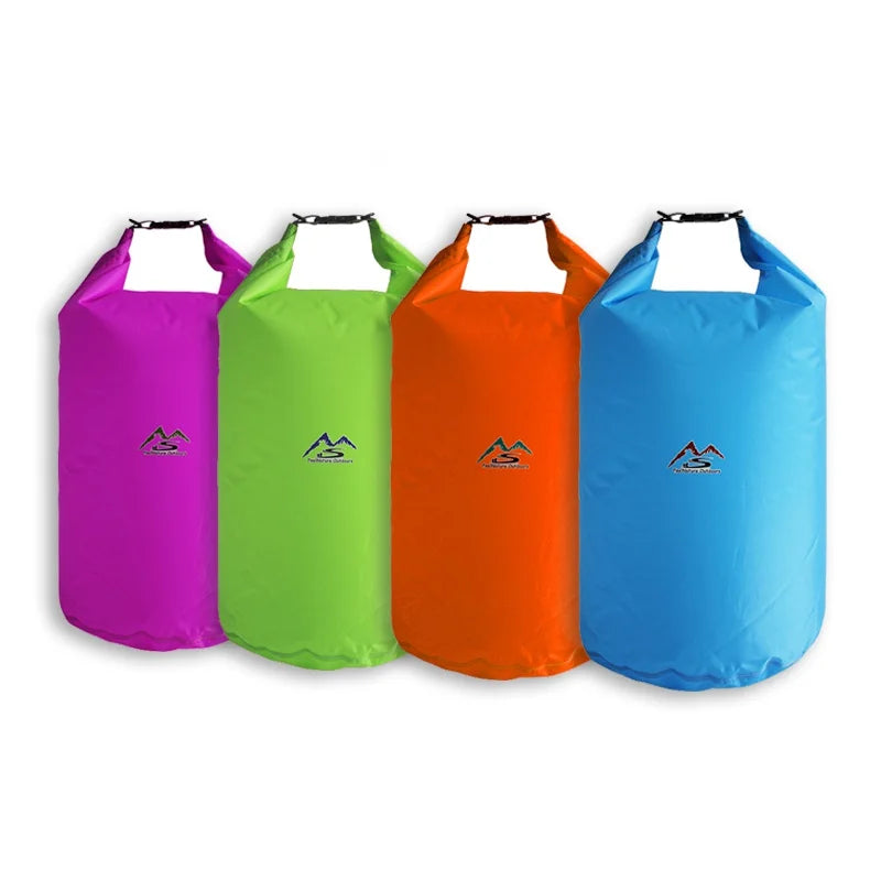 Bolsa seca impermeable para acampar a la deriva 5L10L20L40L70L Trekking Natación Rafting Kayak River Trekking Pesca Bolsa de agua al aire libre