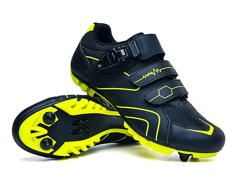 Zapatos de ciclismo de montaña Hebilla de trinquete rápida Compatible con el pedal del sistema SPD para interiores y exteriores