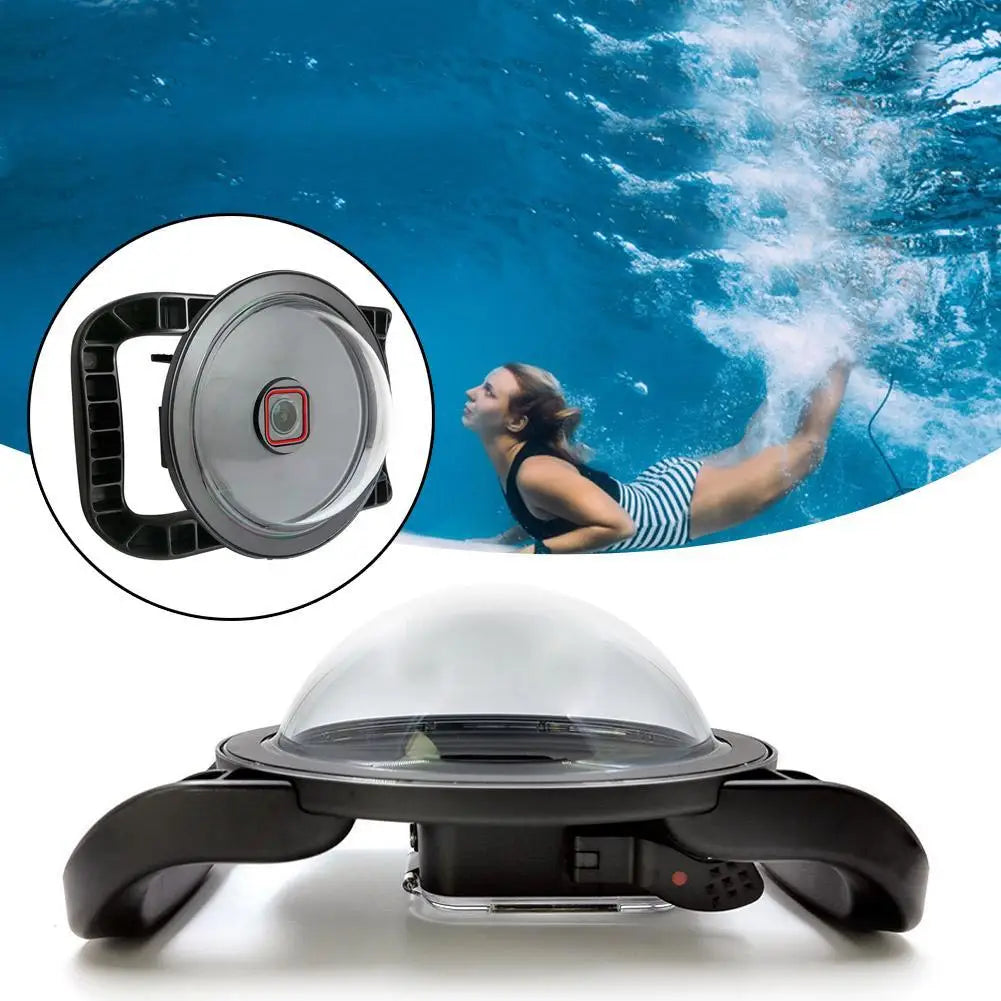 Para cámara Insta360 Ace Pro, domo submarino, sistema de cierre de material acrílico resistente al agua, 98,4 pie