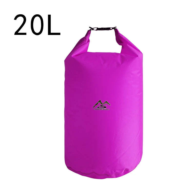 Bolsa seca impermeable para acampar a la deriva 5L10L20L40L70L Trekking Natación Rafting Kayak River Trekking Pesca Bolsa de agua al aire libre