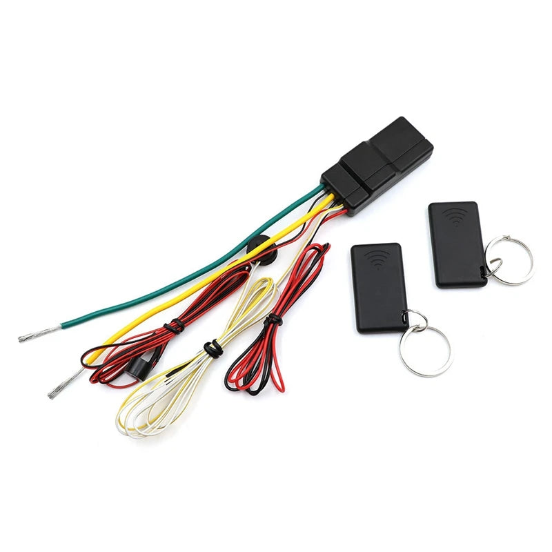 12V Auto Intelligent Secret Lock Anti-Theft Device Black Plastic 2.4Ghz RFID Car Immobilizer Engine Lock Intelligent