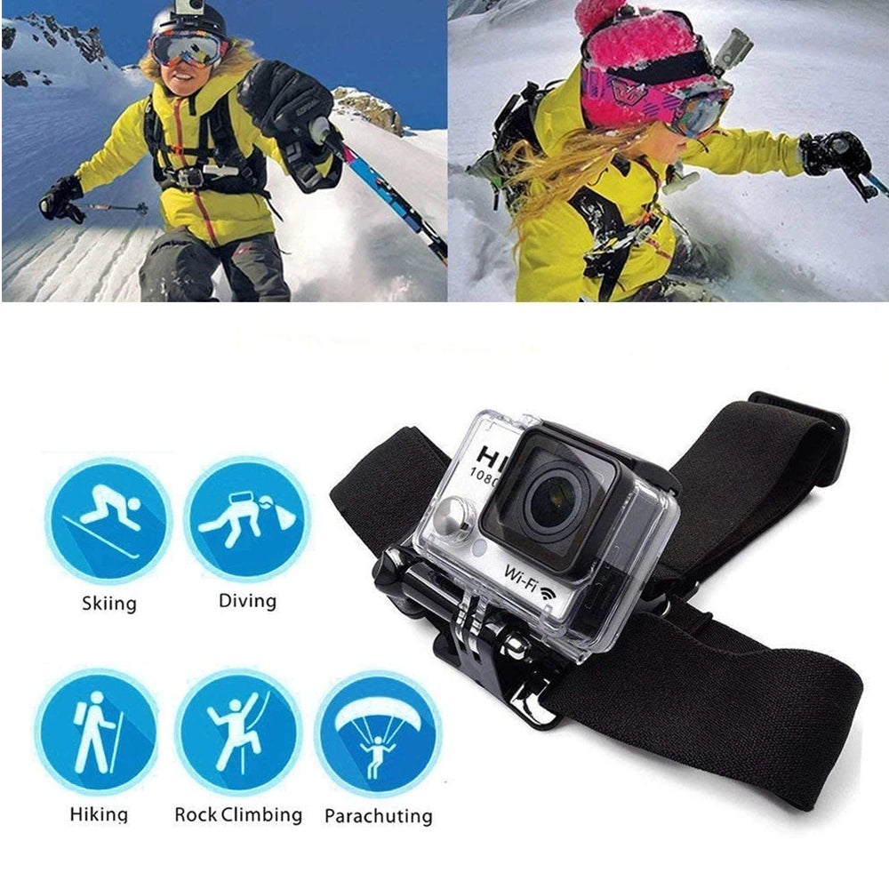 Chest Strap Head Strap Belt For GoPro Hero 10 9 8 7 6 Black Xiaomi Yi 4K Sjcam Sj4000 Insta360 Action Camera Accessories Mount