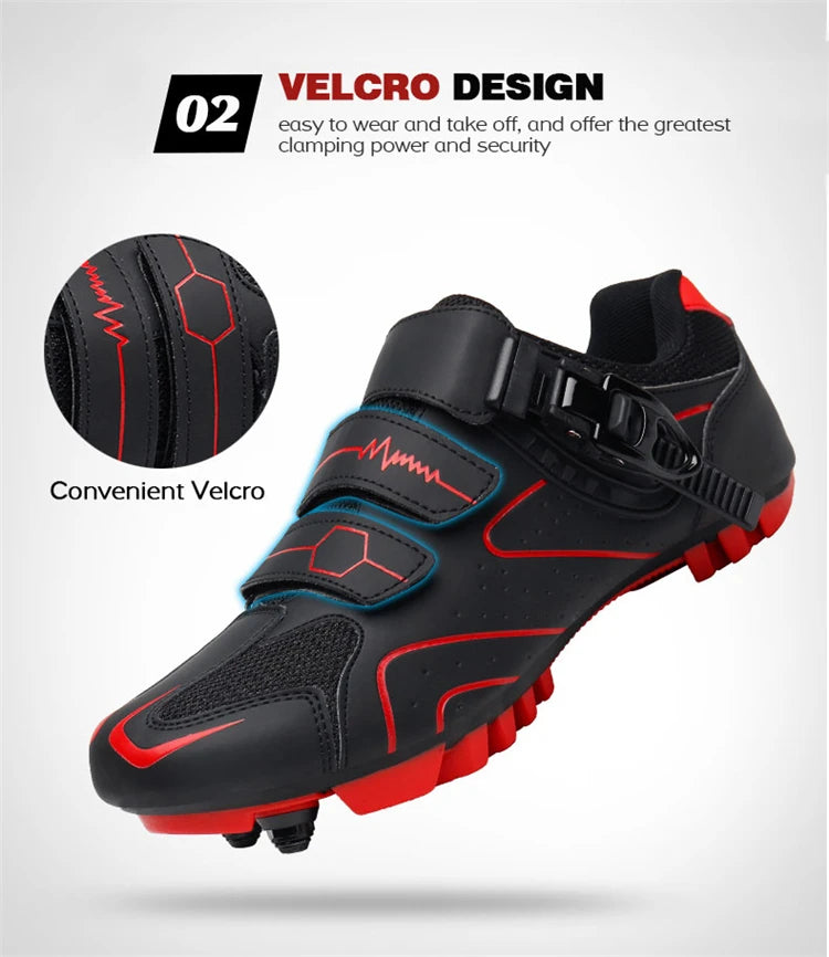 Zapatos SPD Pedal Montaña Bicicleta Calzado Velocidad Carreras de ciclismo