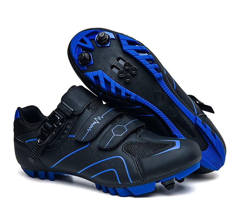 Zapatos de ciclismo de montaña Hebilla de trinquete rápida Compatible con el pedal del sistema SPD para interiores y exteriores