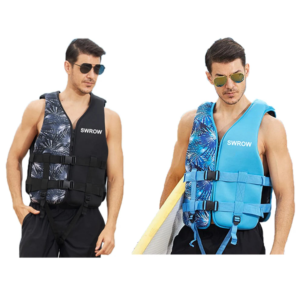 Chaleco salvavidas de seguridad de neopreno para adultos y niños, deportes acuáticos, pesca, kayak, navegación, natación, deriva, al aire libre