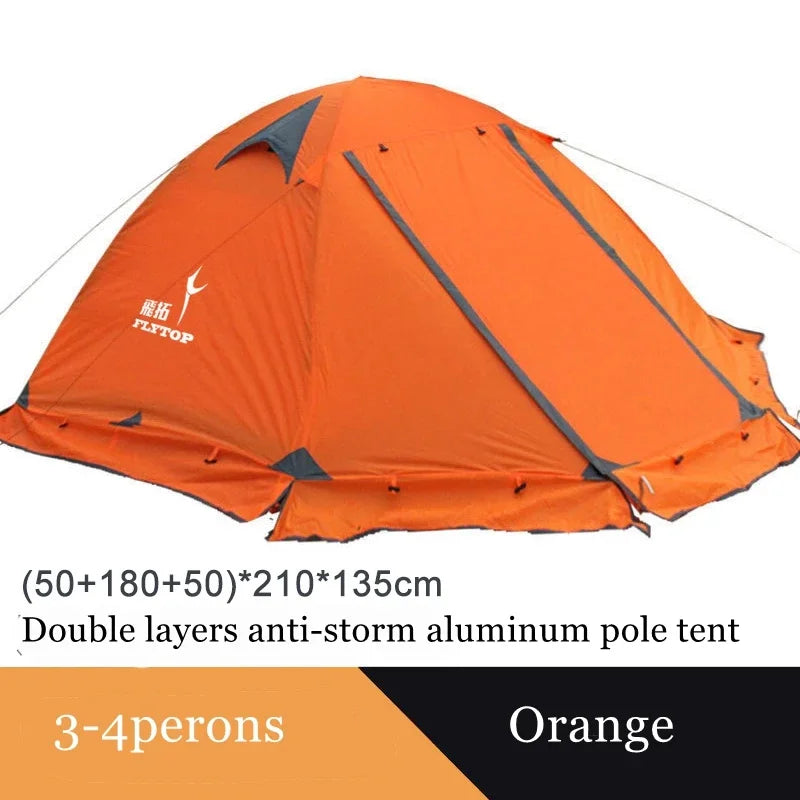 Tienda Camping Al Aire Libre Dobles Capas Varillas De Aluminio Anti Nieve Ultraligero