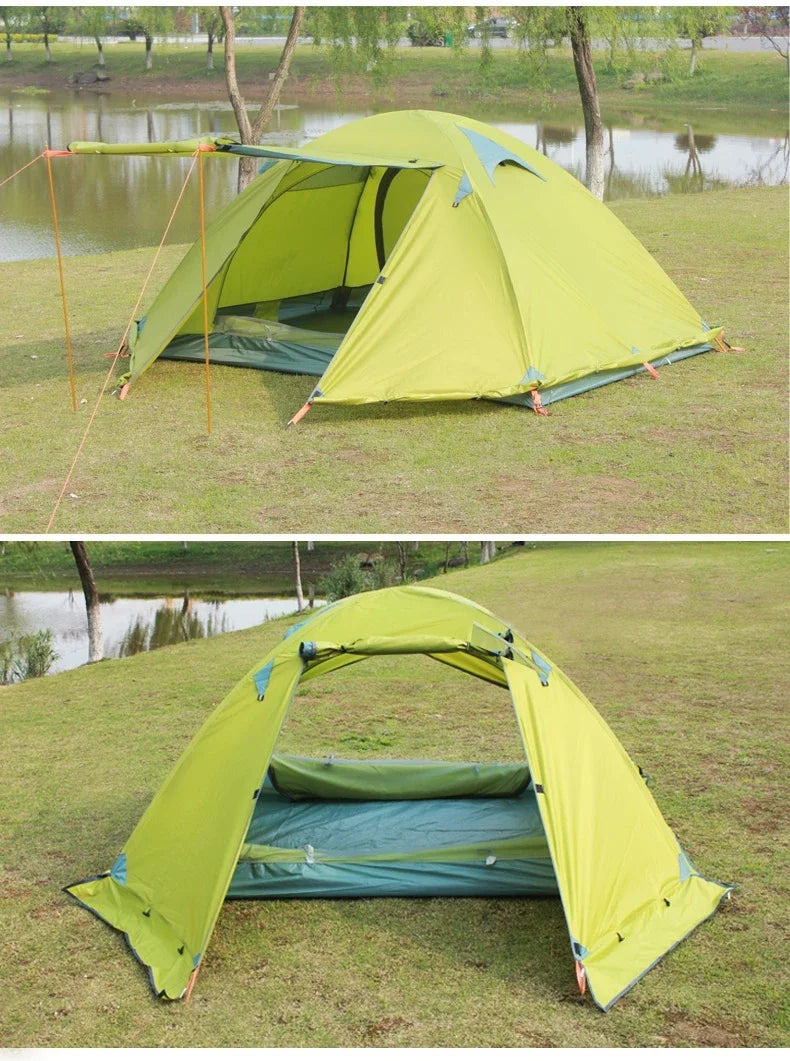 Tienda Camping Al Aire Libre Dobles Capas Varillas De Aluminio Anti Nieve Ultraligero