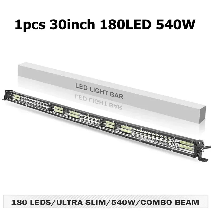 Slim 12D led light bar 20inch 10inch Spot Flood Combo Beam led bar For SUV 4X4 Off Road LED Work Lamp 12V 24V Auto Driving Light