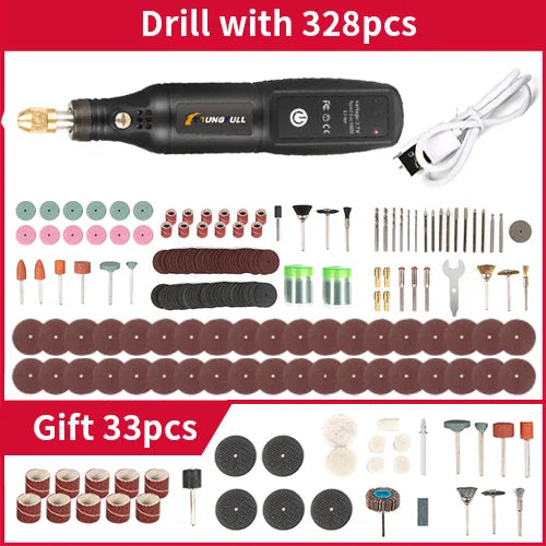 USB Engraving Tool Dremel Tool Cordless Drill Rotary Tool Mini Wireless Electric Drill Rechargeable Polishing Machine