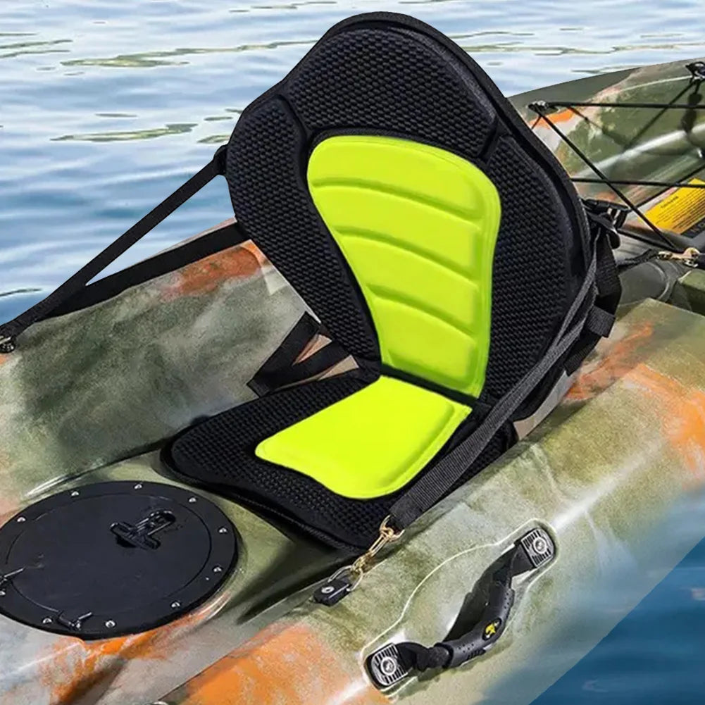 Asiento de tabla de remo de kayak Asiento de respaldo ajustable con bolsa de almacenamiento Asiento de respaldo antideslizante para botes de remos Pesca Canoa