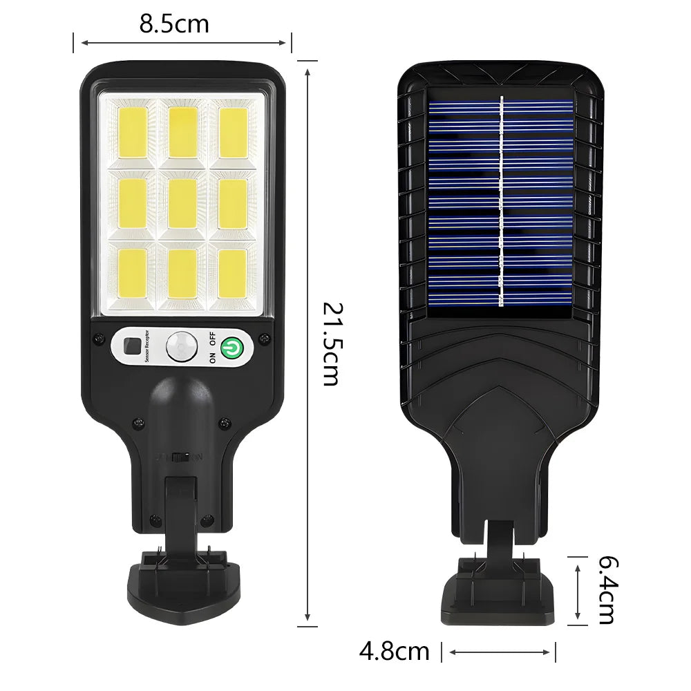 Lámpara solar LED para exteriores de 500000 lm con sensor de movimiento