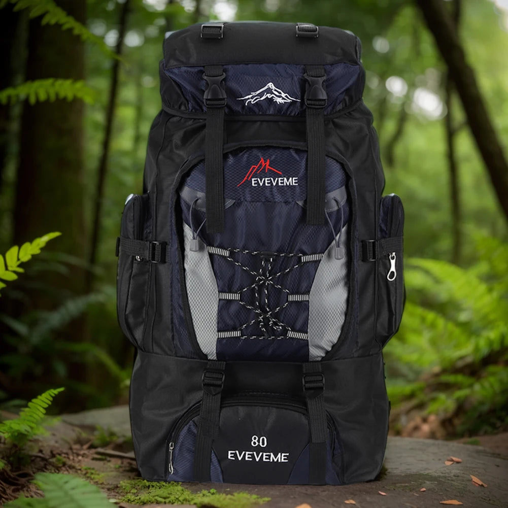 Mochila impermeable de 80 l para senderismo, acampada, trekking, mochila de gran capacidad, mochila de viaje para hombre, bolsa para deportes al aire libre y montañismo