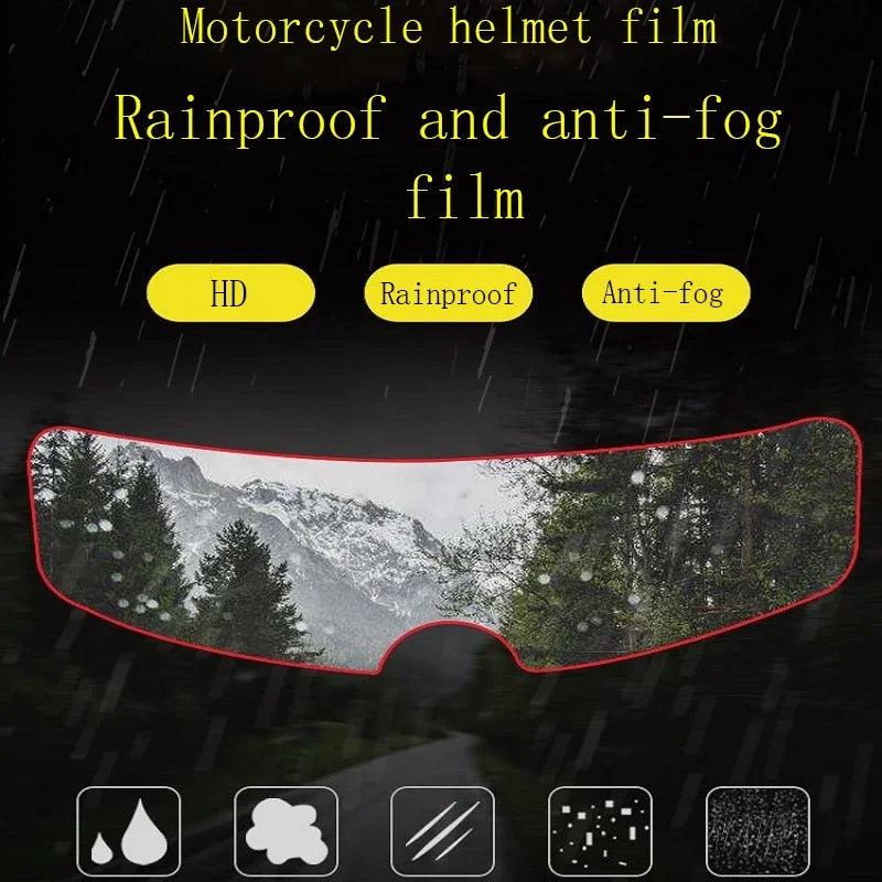 Lamina impermeable para la lluvia para casco de motociclistas