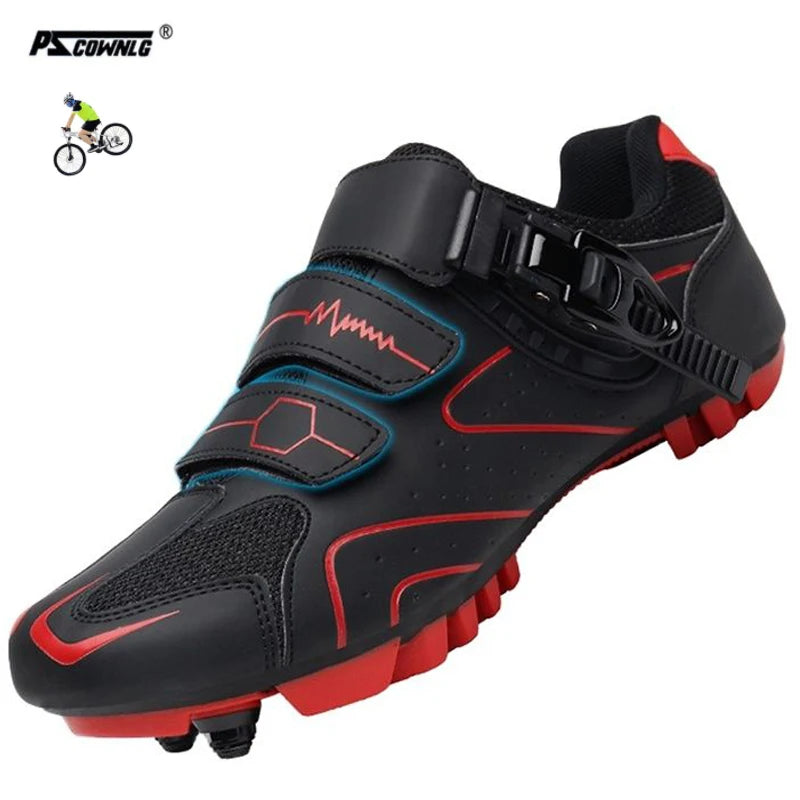 Zapatos de ciclismo de montaña Hebilla de trinquete rápida Compatible con el pedal del sistema SPD para interiores y exteriores