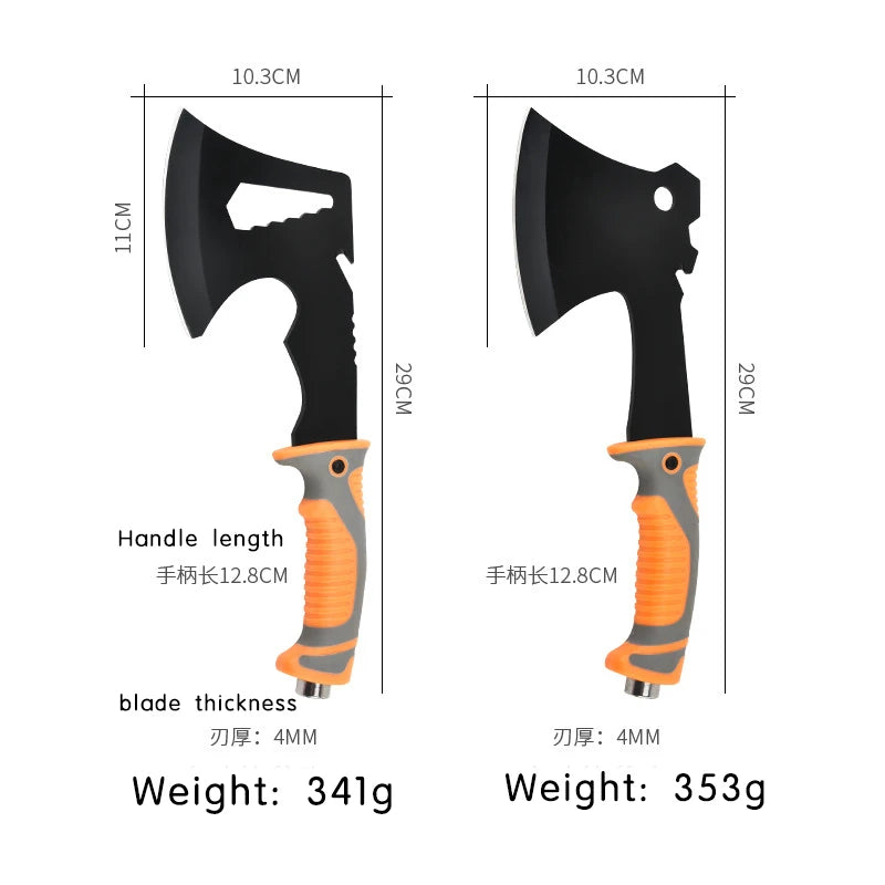 Hacha de mango de dos colores para exteriores
