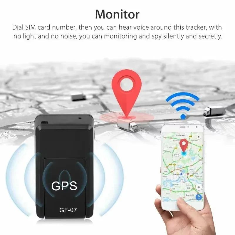 Mini GF 07 GPS Car Tracker Real Time Tracking Anti Theft Lost Locator Strong Magnetic Mount SIM Message Positioner