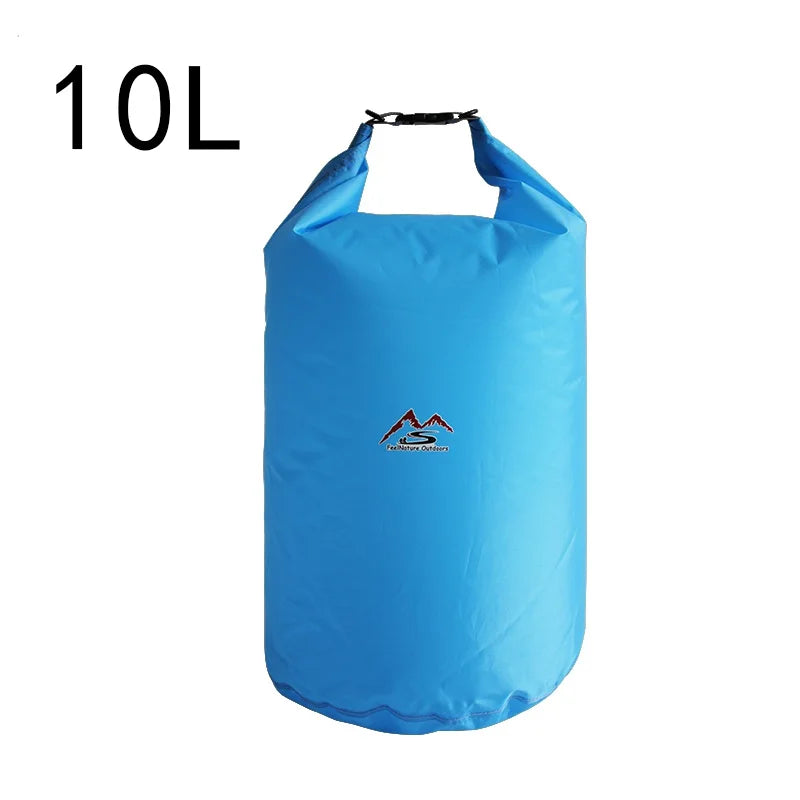 Bolsa seca impermeable para acampar a la deriva 5L10L20L40L70L Trekking Natación Rafting Kayak River Trekking Pesca Bolsa de agua al aire libre