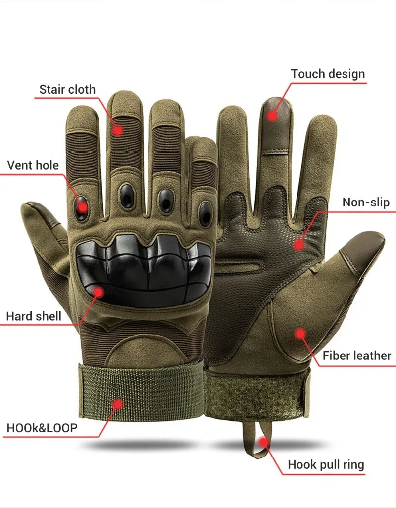 Guantes de motocicleta transpirables y compatibles con pantalla táctil