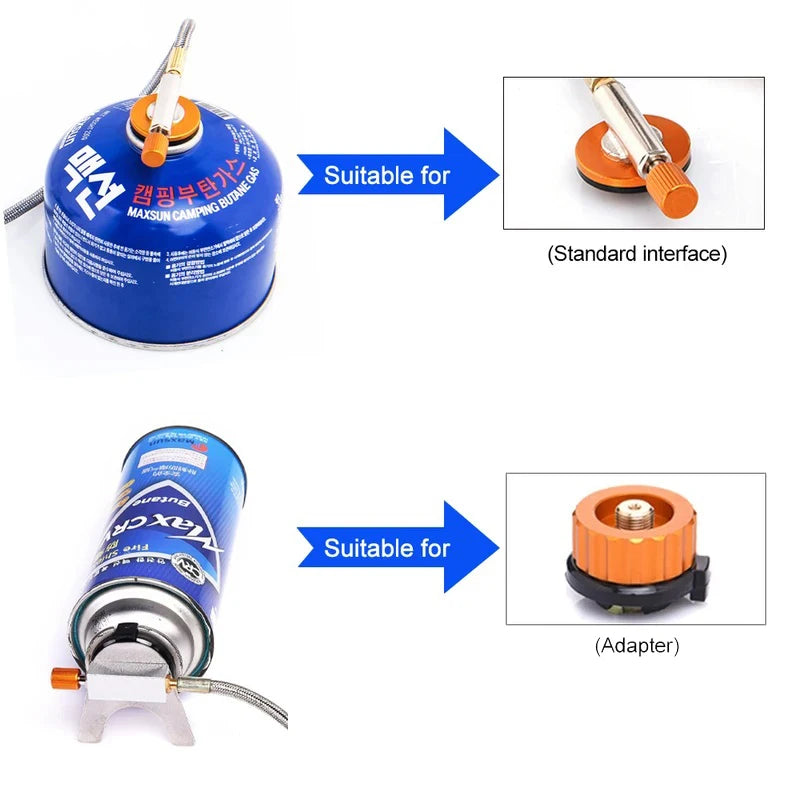 Estufa de gas para acampar, portátil, plegable. Ideal para mochileros, campistas, senderismo, picnic