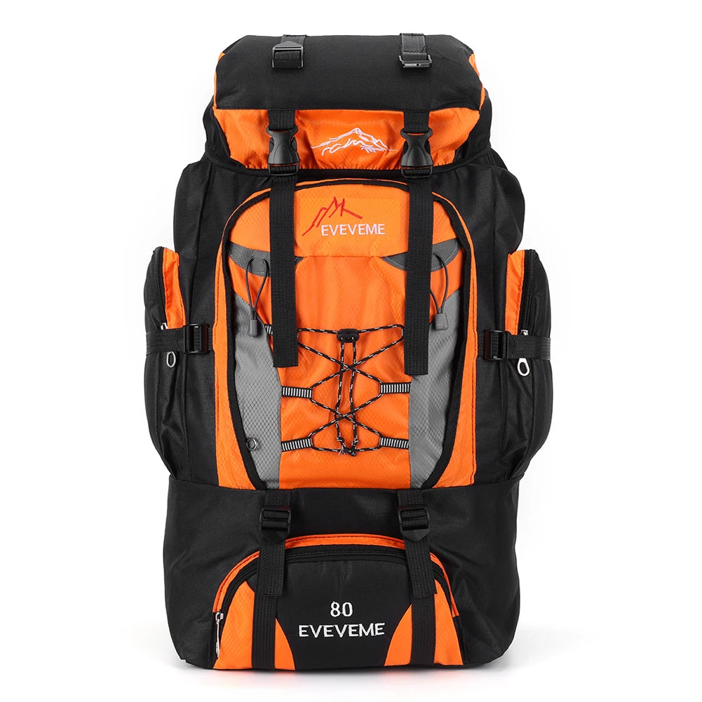 Mochila impermeable de 80 l para senderismo, acampada, trekking, mochila de gran capacidad, mochila de viaje para hombre, bolsa para deportes al aire libre y montañismo