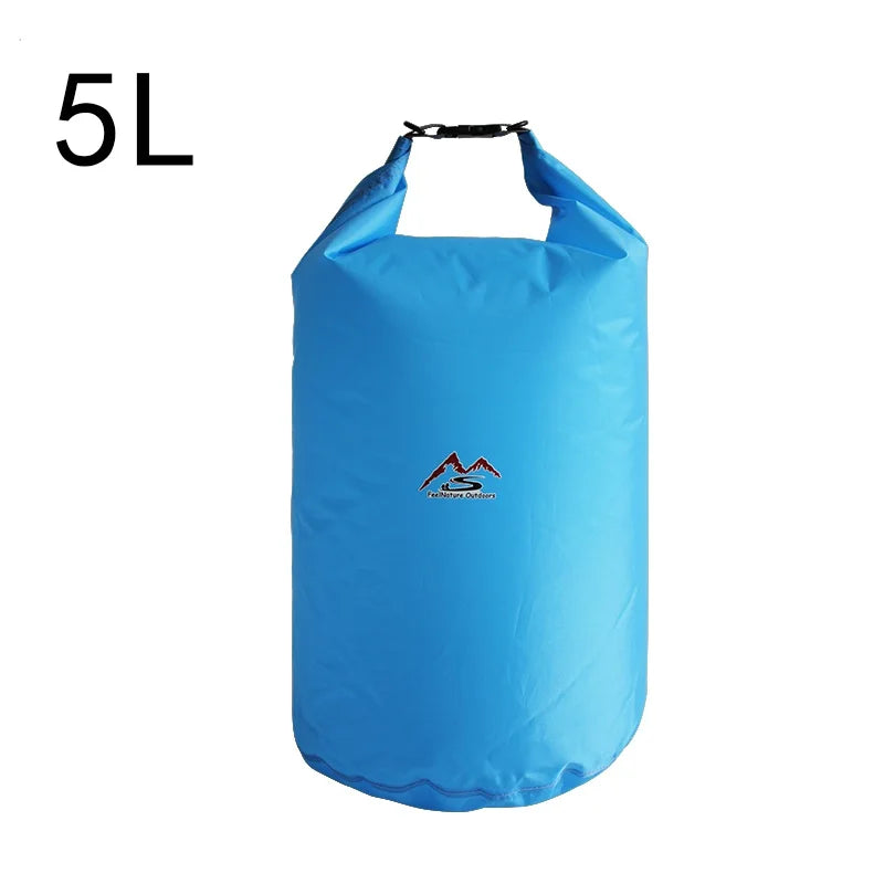 Bolsa seca impermeable para acampar a la deriva 5L10L20L40L70L Trekking Natación Rafting Kayak River Trekking Pesca Bolsa de agua al aire libre