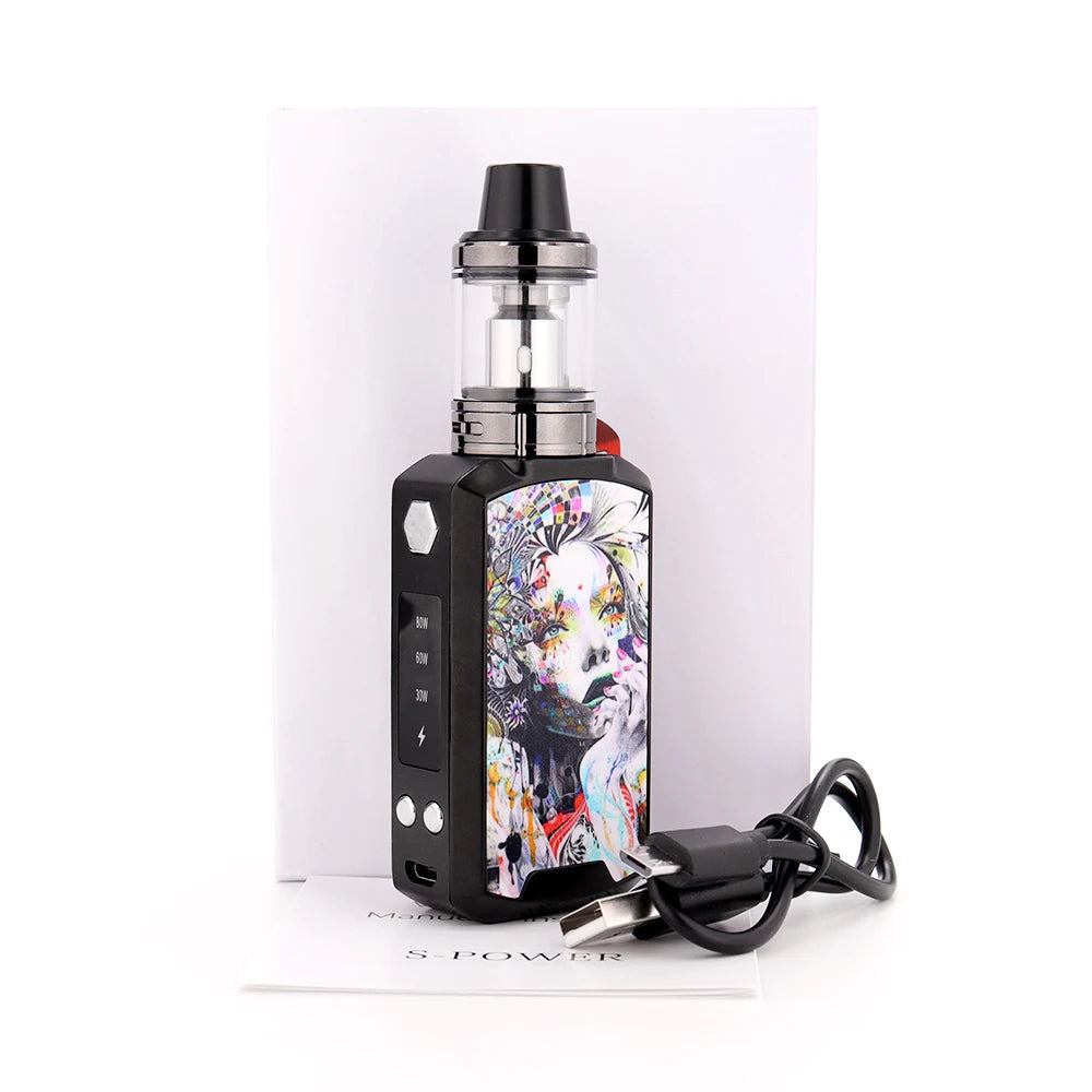 Vaper 80W Box Mod Kit 2200mAh Battery 2.5ml